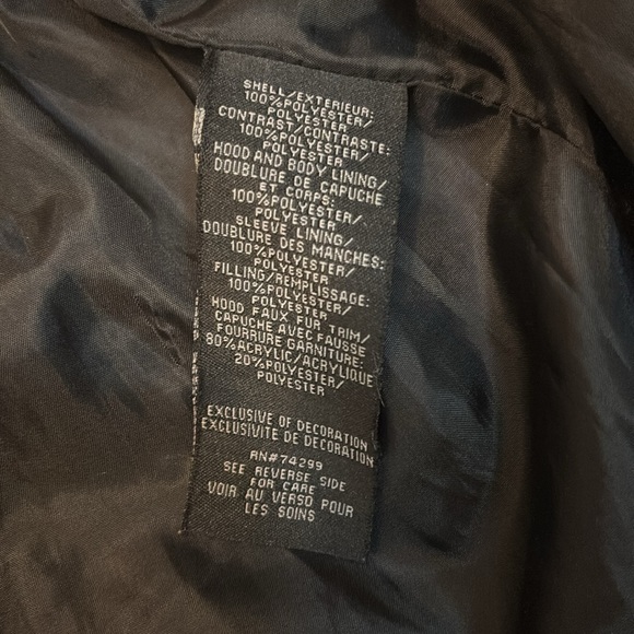 Steve Madden girls black winter coat very warm EUC size 7/8 S/P gold hardware - Picture 10 of 11